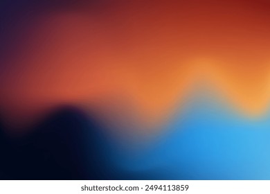 blue gradient background image Orange and purple rays reflect an abstract beauty.