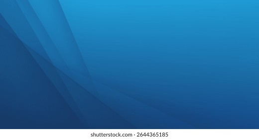 blue gradient background with minimalist abstract shadow lines design, exclusive vector eps10
