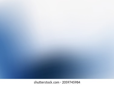 Blue gradient background in modern trendy blurred style  Deep ocean  water wave  Template  banner  wallpaper  presentation  backdrop design  Vector abstract art 