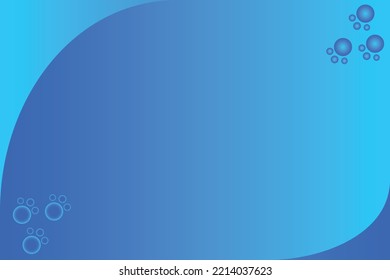 Blue gradient background with puppy footprints is usually used for graphic design purposes