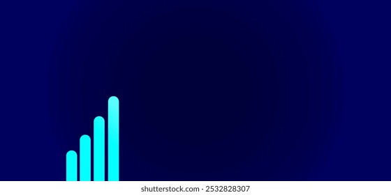 Fundo de gradiente azul com linha de cor do céu, ilustração vetorial de fundo abstrato 