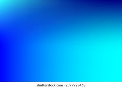 Blue Gradient Background With Smooth Blend of Bright and Dark Shades. Perfect for use as a backdrop in designs and presentations