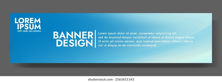 Blue Gradient Background Template Modern Website Header