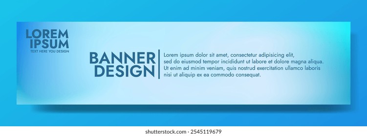 Blue Gradient Background Template with text
