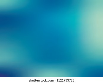 Blue gradient background. Vector illustration. Bright pattern with a smooth flow of shades of blue and green. To create modern layouts, posters, backs, covers, phone screensavers, social networks