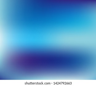 Blue Gradient background. Vector illustration. Abstract creative concept  light blurred backdrop. Smooth blend banner template. For Web and Mobile Applications, social media, modern decoration