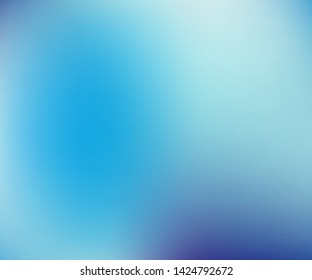 Blue Gradient background. Vector illustration. Abstract creative concept  light blurred backdrop. Smooth blend banner template. For Web and Mobile Applications, social media, modern decoration