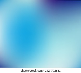 Blue Gradient background. Vector illustration. Abstract creative concept  light blurred backdrop. Smooth blend banner template. For Web and Mobile Applications, social media, modern decoration