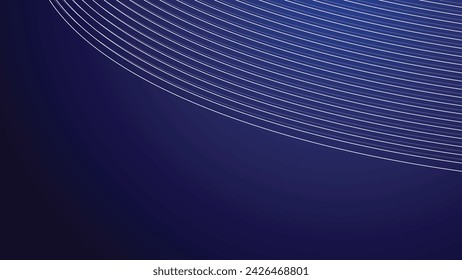 Blue gradient background wallpaper with curve line for backdrop or presentation