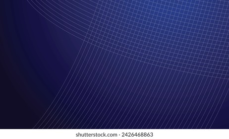 Fondo de pantalla de degradado azul con línea de curva para el fondo o la presentación