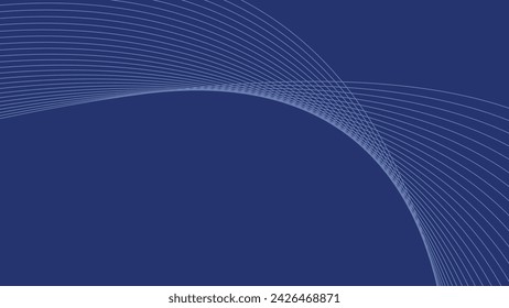 Blue gradient background wallpaper with curve line for backdrop or presentation