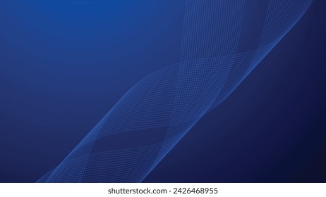 Blue gradient background wallpaper with curve line for backdrop or presentation