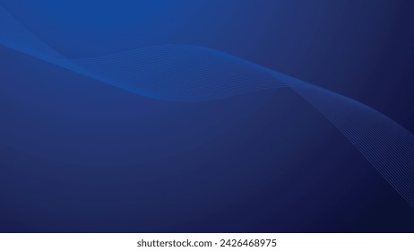 Blue gradient background wallpaper with curve line for backdrop or presentation