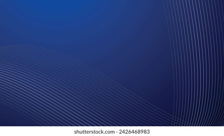 Blue gradient background wallpaper with curve line for backdrop or presentation