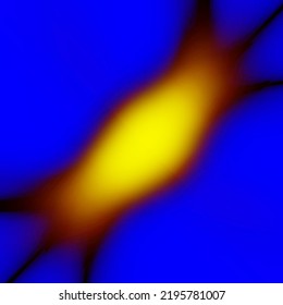 blue gradient background with yellow combination