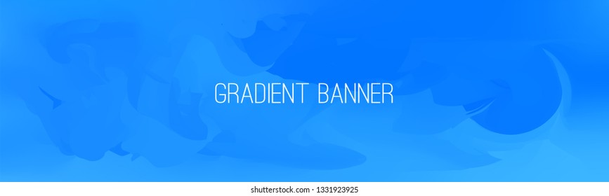 Blue gradient banner. Stylish presentation template. You can use it also as flyer, brochure, corporate report, marketing, advertising, annual report, banner or as simple banner for social networks.