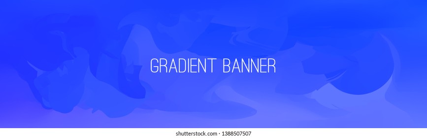 Blue gradient banner. Stylish presentation template. You can use it also as flyer, brochure, corporate report, marketing, advertising, annual report, banner or as simple banner for social networks.