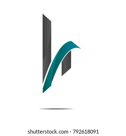 blue gradient and black icon logo sign illustration isolated on white background