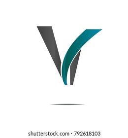 blue gradient and black icon logo sign illustration isolated on white background