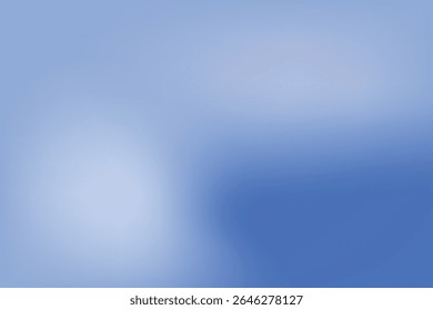 Blue Gradient Blur Background for Minimal Design and Modern Aesthetics. EPS vector illustration