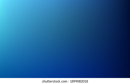 Blue gradient blurred background with turquoise light. Application background.