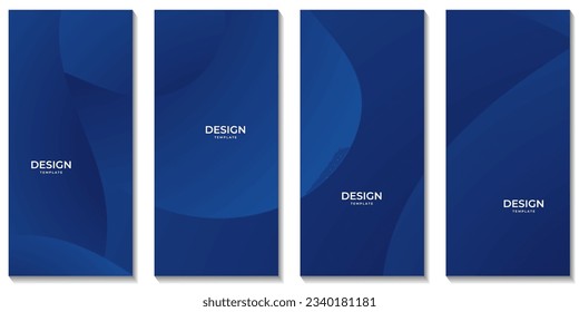 fondo de plantilla de negocio de degradado azul 
