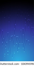 Blue Gradient Circuit board design iPhone Wallpaper  Vector Illustration