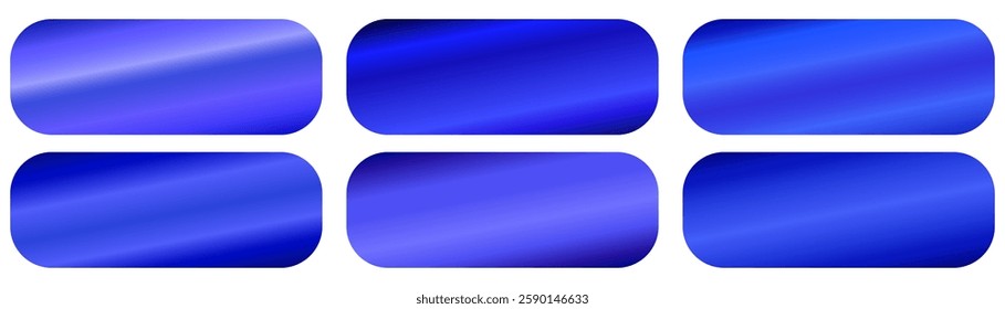 Blue gradient collection. Turquoise color gradient set for light to bright colors. blue gradient palette
