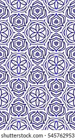 blue gradient color. Abstract floral seamless pattern. geometry design. raster copy. Texture for holiday cards, Valentines day, wedding invitations