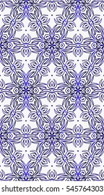 blue gradient color. Abstract floral seamless pattern. geometry design. raster copy. Texture for holiday cards, Valentines day, wedding invitations