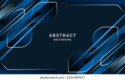 Blue gradient color background for social media design ripples pattern vector illustration.