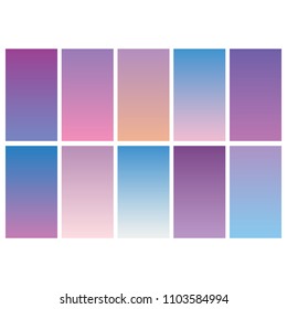 Blue gradient color combination
