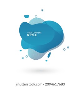 BLAUE Farbverlauf-Infografiken abstrakte Objekte und gekrümmte Farbverlauf-abstraktive Design verwendet für Optionen, Banner, Präsentationen, Diagramme, Flow-Vorlage.