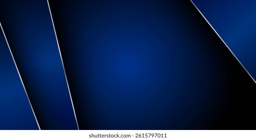 blue gradient color with silver list geometric triangle vector background overlap layer on black space for text and square background design. eps10 vector