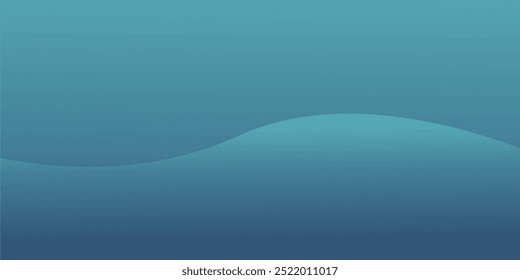 projeto de vetor de fundo de onda de gradiente azul