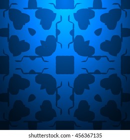 Blue gradient colors striped textured, abstract geometric pattern background