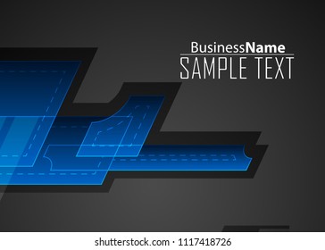 Blue gradient covers design background. Colorful shapes composition. Blue illustration future geometric patterns. Blue shiny hi-tech motion background. Geometric bright brochure design background