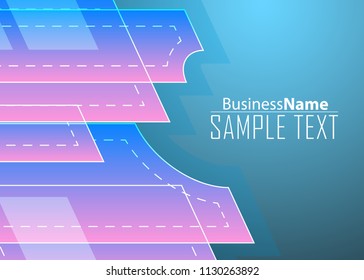 Blue gradient covers design background. Colorful shapes composition. Blue illustration future geometric patterns. Blue shiny hi-tech motion background. Geometric bright brochure design background