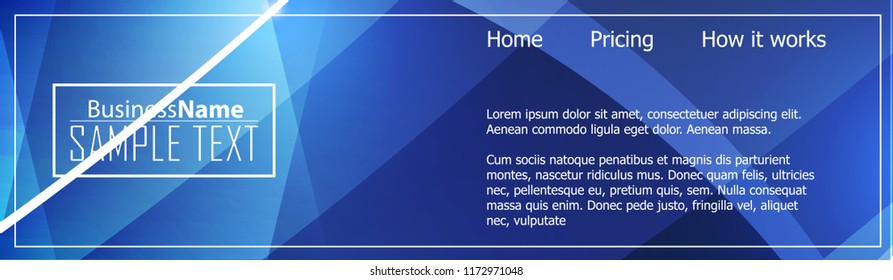 Blue gradient covers design background. Colorful shapes composition. Blue illustration future geometric patterns. Blue shiny hi-tech motion background. Geometric bright brochure design background