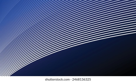 Blue gradient with curve line background for backdrop or presentation