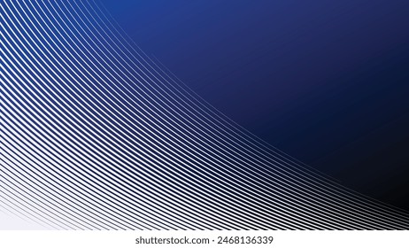 Degradado azul con fondo de línea de curva para fondo o presentación