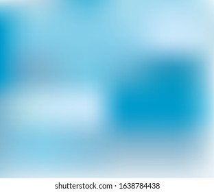 Blue gradient for decoration design. Vector business illustration. Abstract soft bokeh pattern. Decoration element. Modern pattern. Color gradient background design. Blue template background.