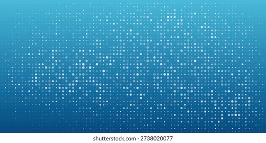 Blue Gradient Dotted Background — Modern Abstract Tech Wallpaper With Calm, Serene Tone eps10	
