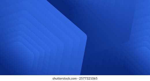 blue gradient dynamic gradient 3D abstract background. Hexagonal pattern overlay shapes. Cool design.