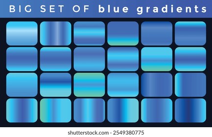  blue gradient, Elegant blue gradients set.