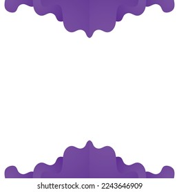 blue gradient floral frame design