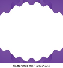 blue gradient floral frame design