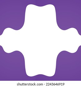 diseño de marco floral de gradiente azul