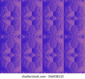 Blue gradient floral seamless pattern. vector illustration. For design, wallpaper, invitation