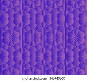 Blue gradient floral seamless pattern. vector illustration. For design, wallpaper, invitation